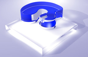 Blue glass object