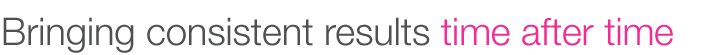 Bringing consistent results time after time